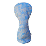 Bright Golf Blue Wave Golf Club Driver Headcover Front View