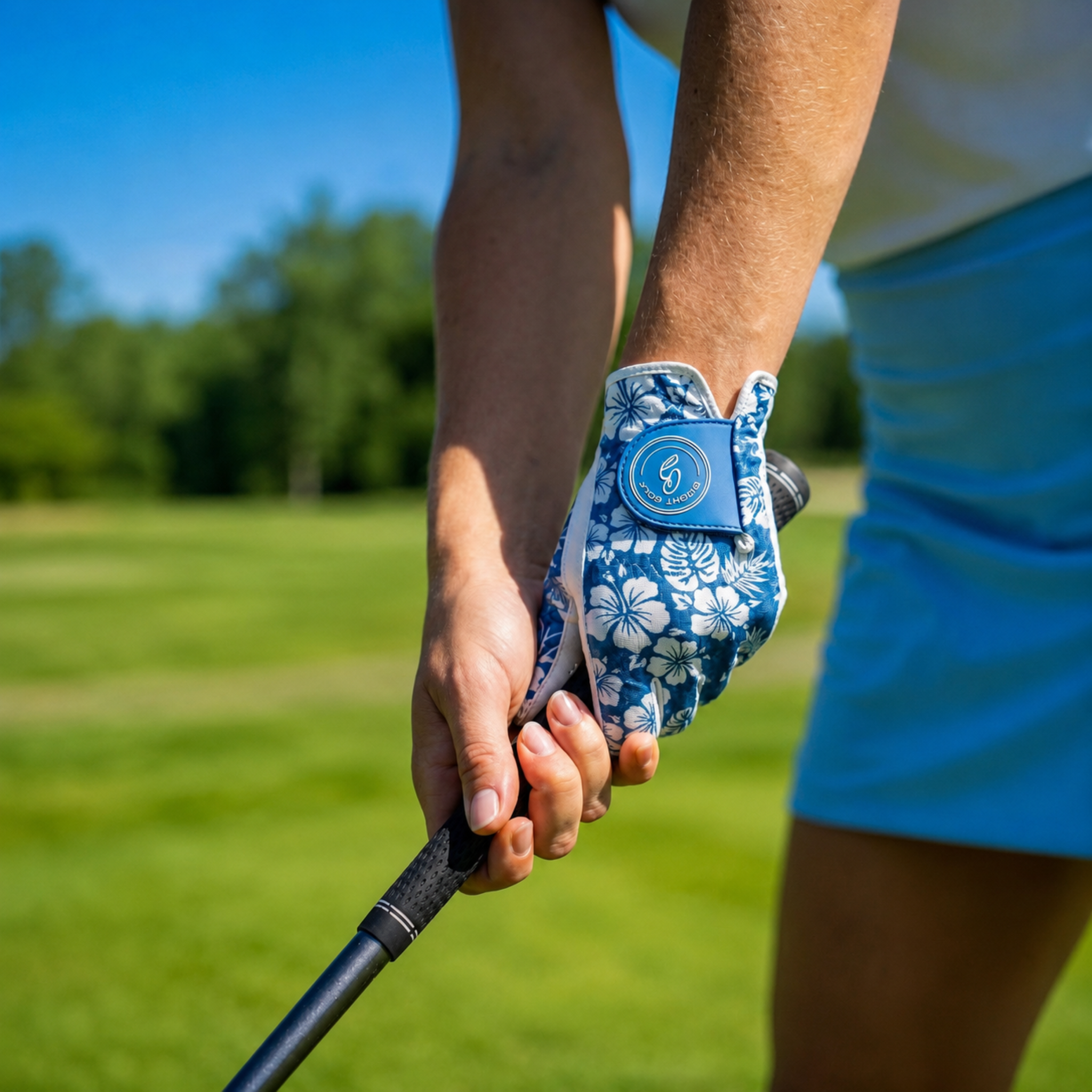 Women's Golf Glove Hawaiian Blue