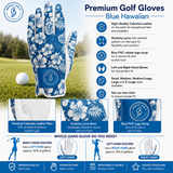 Women's Golf Glove Hawaiian Blue