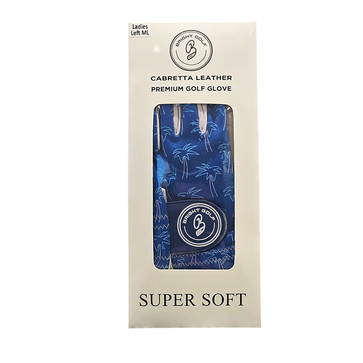 Women's Golf Glove Blue Palm Trees