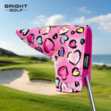 Pink Hearts Blade Putter Cover