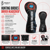 Hunting Birdies Driver Golf Club Headcover Infographic