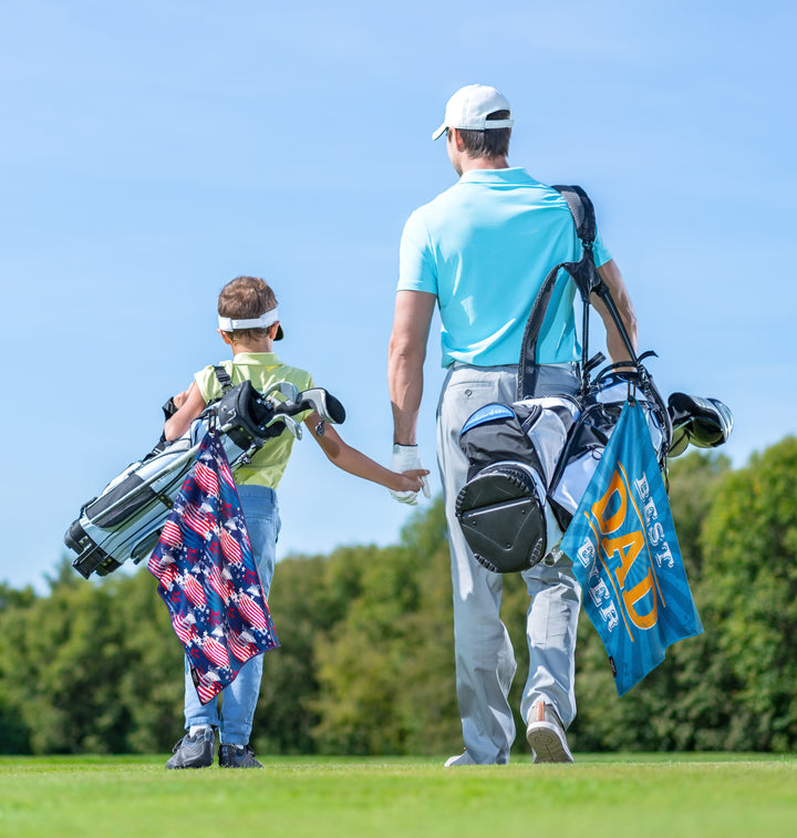 Best Dad Ever Golf Towel