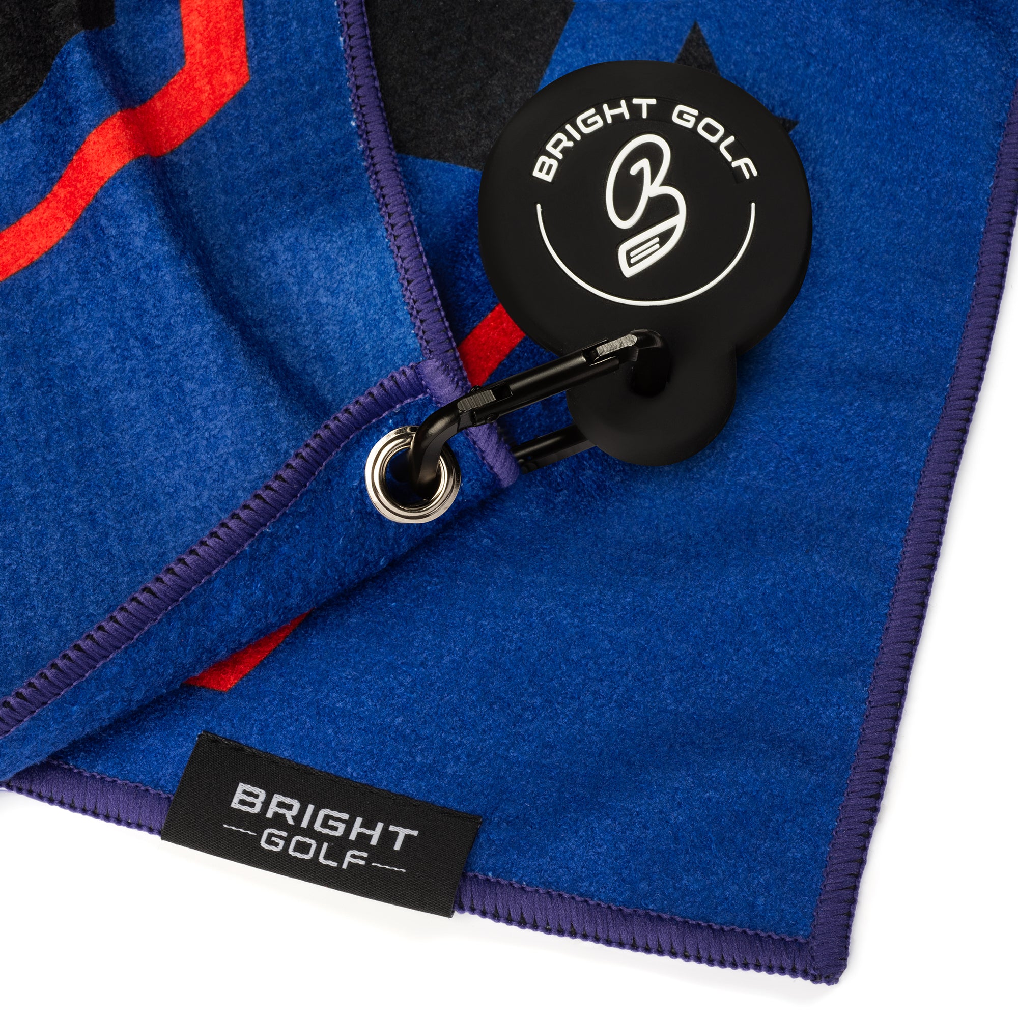 Best Dad Ever Blue and Red Magnetic Golf Towel