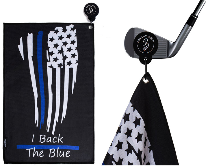 Back The Blue Magnetic Golf Towel