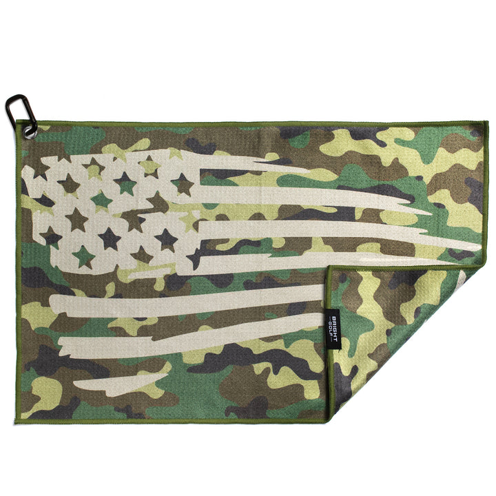 Camo Flag Golf Towel