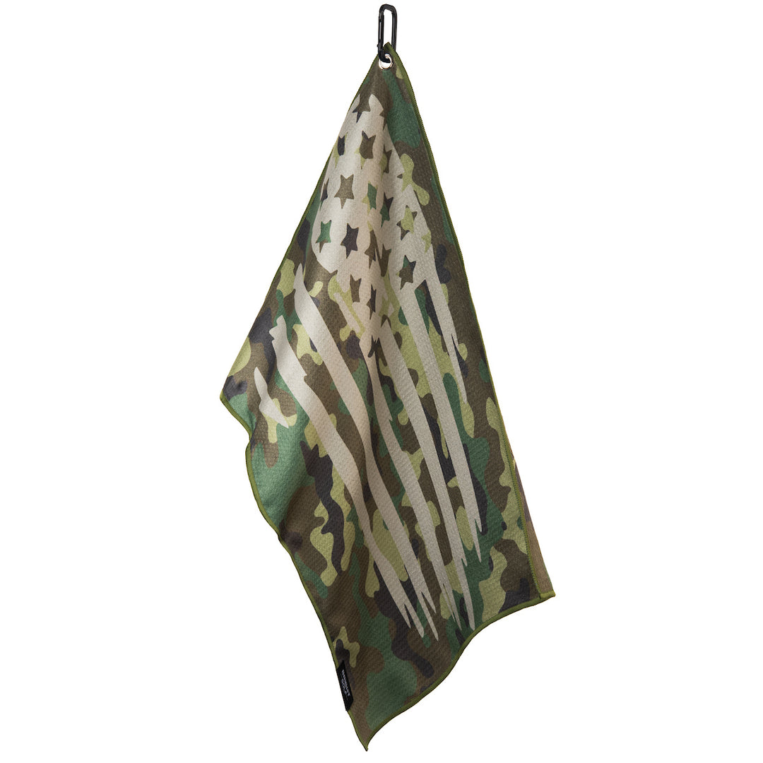 Camo Flag Golf Towel