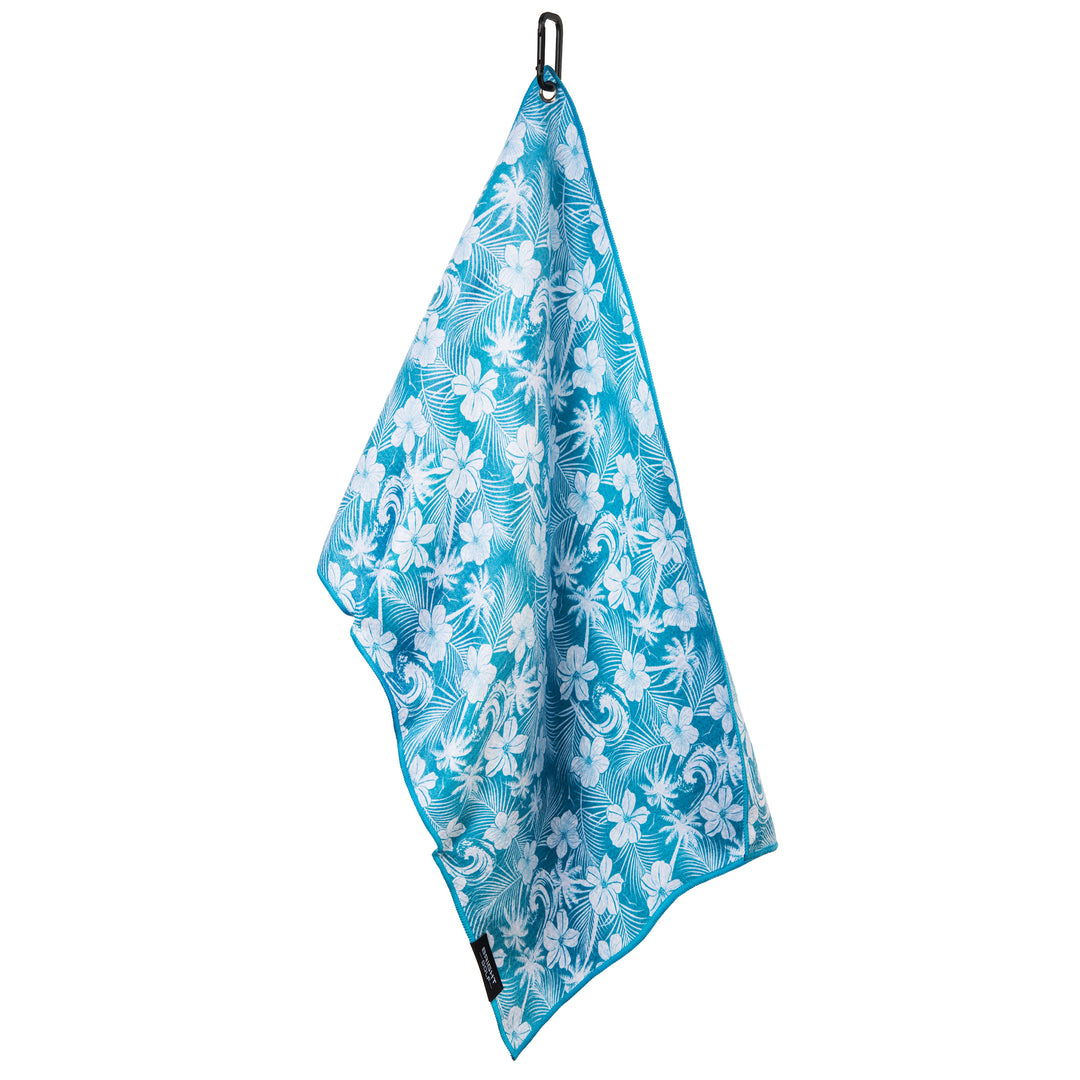 Turquoise Waves Golf Towel