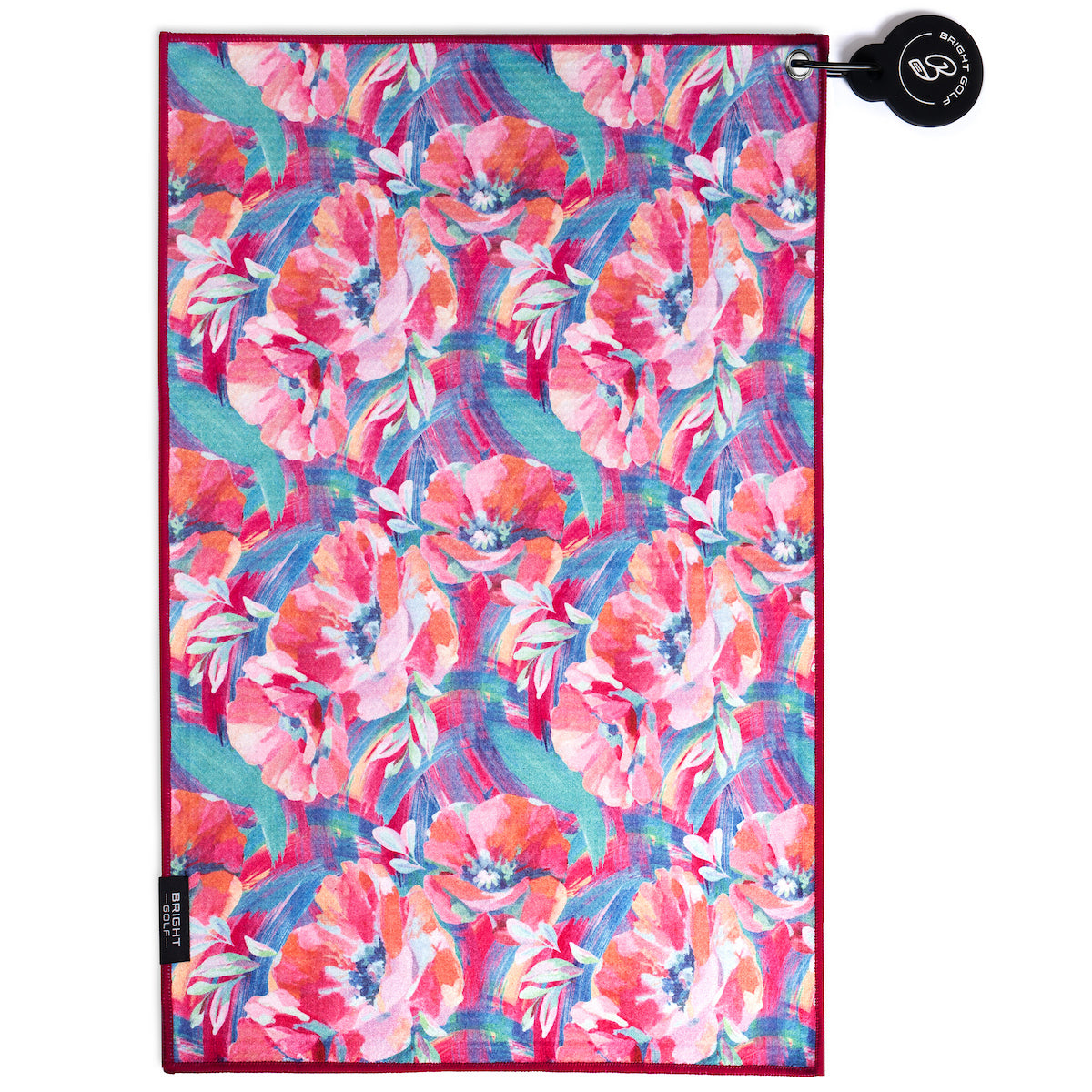Pastel Flowers Magnetic Golf Towel