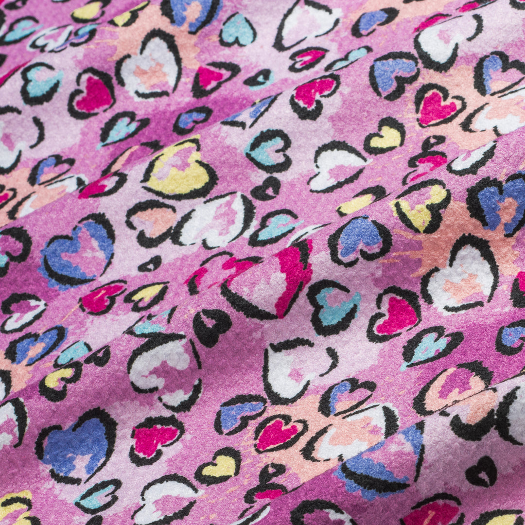 Pink Hearts Golf Towel