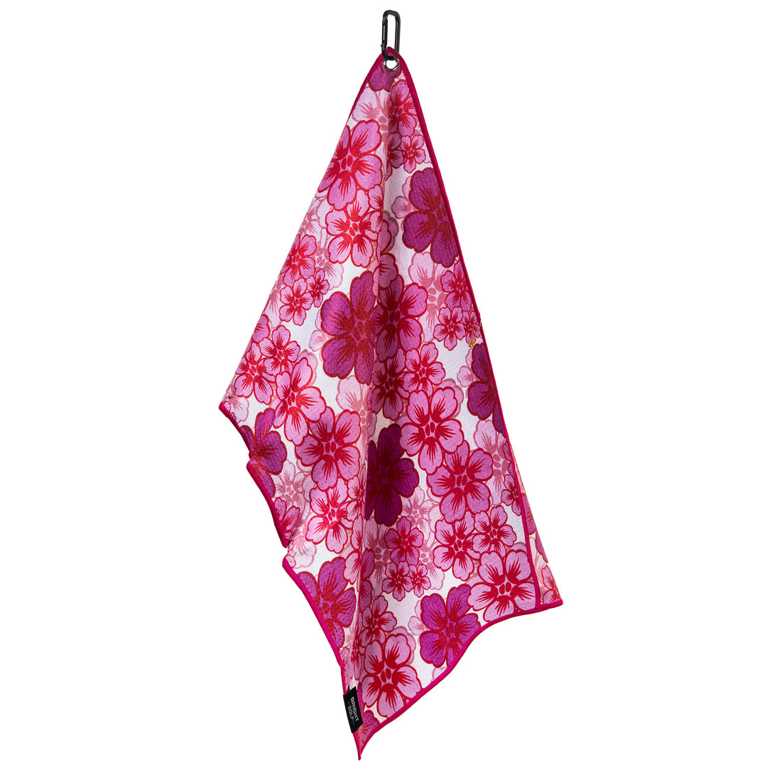 Pink Lei Golf Towel