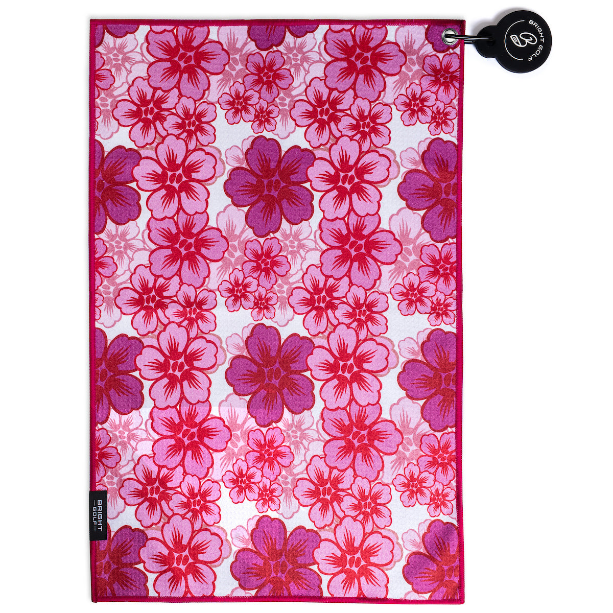 Pink Lei Magnetic Golf Towel