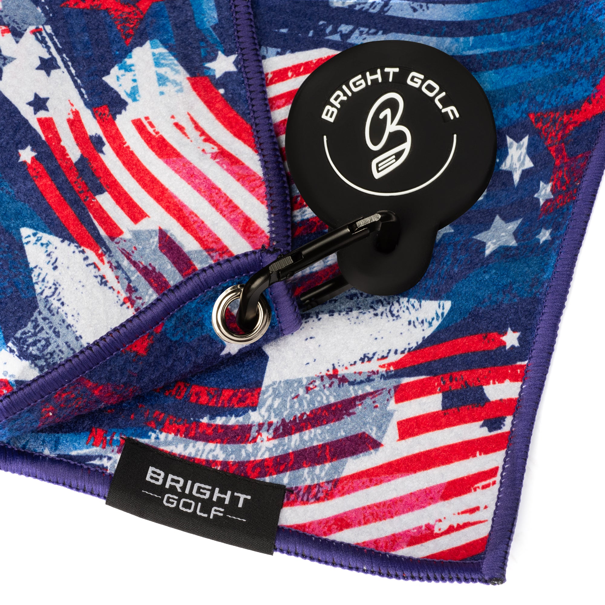 Stars and Stripes Magnetic Golf Towel