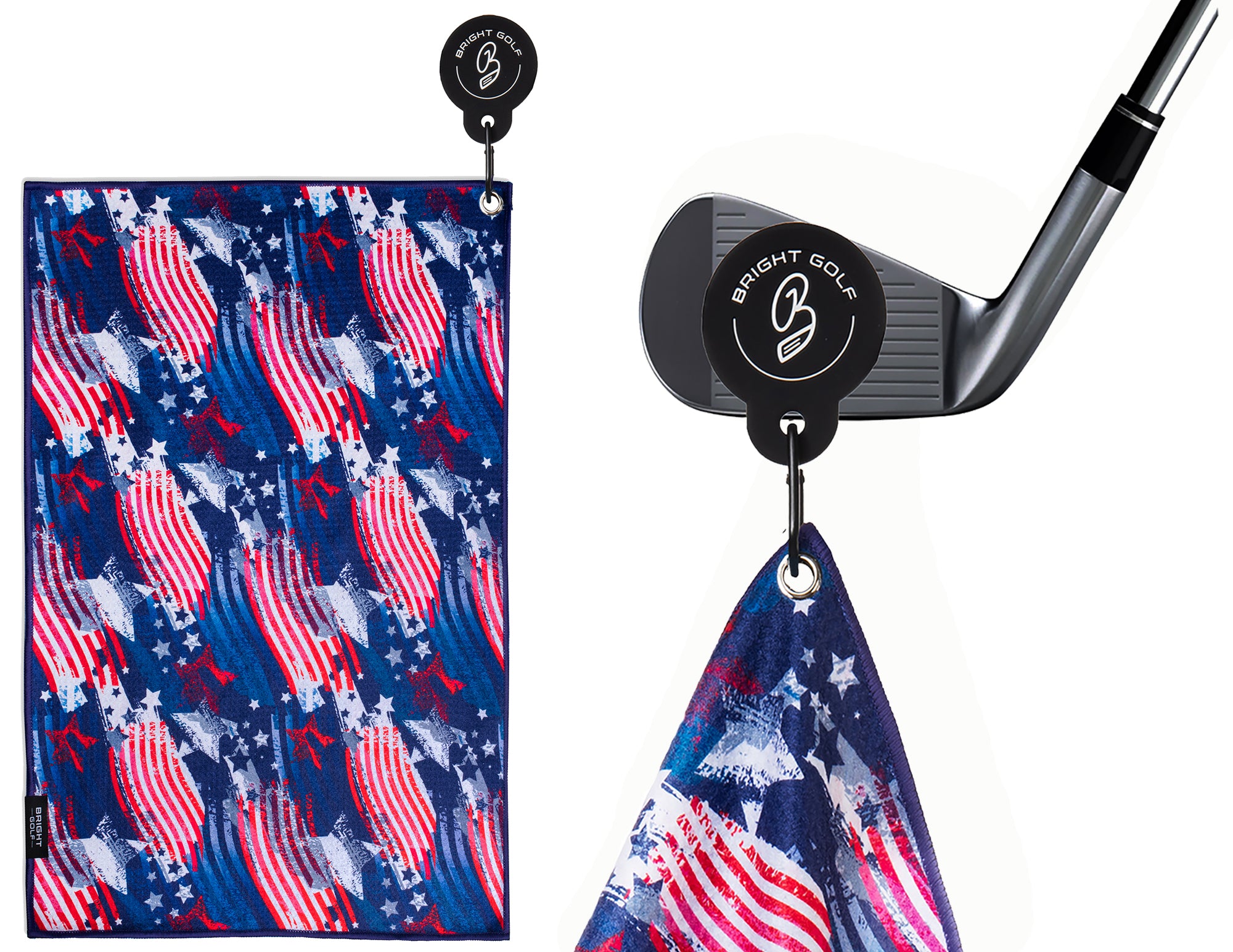 Stars and Stripes Magnetic Golf Towel