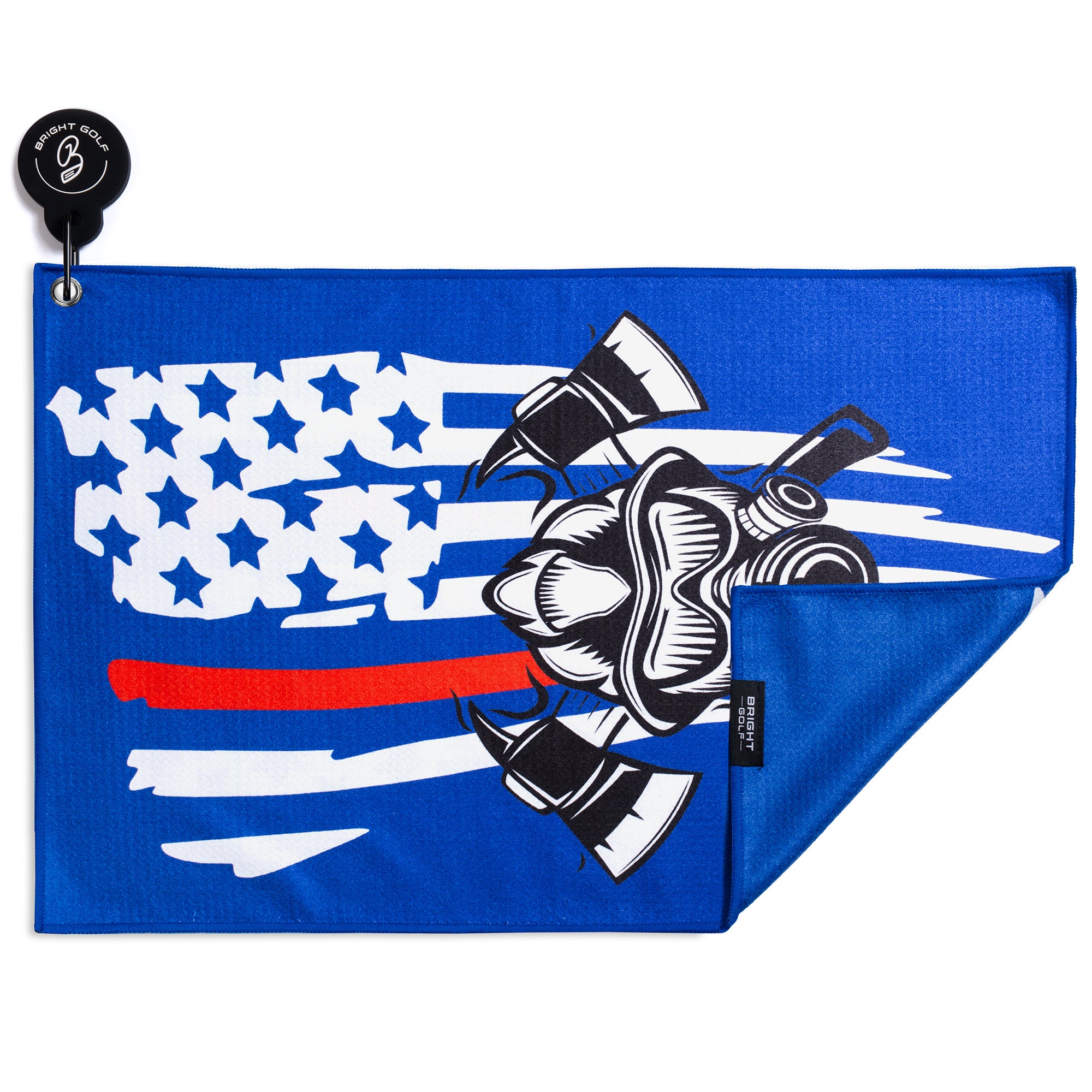 Thin Red Line Firefighter Magnetic Golf Towel