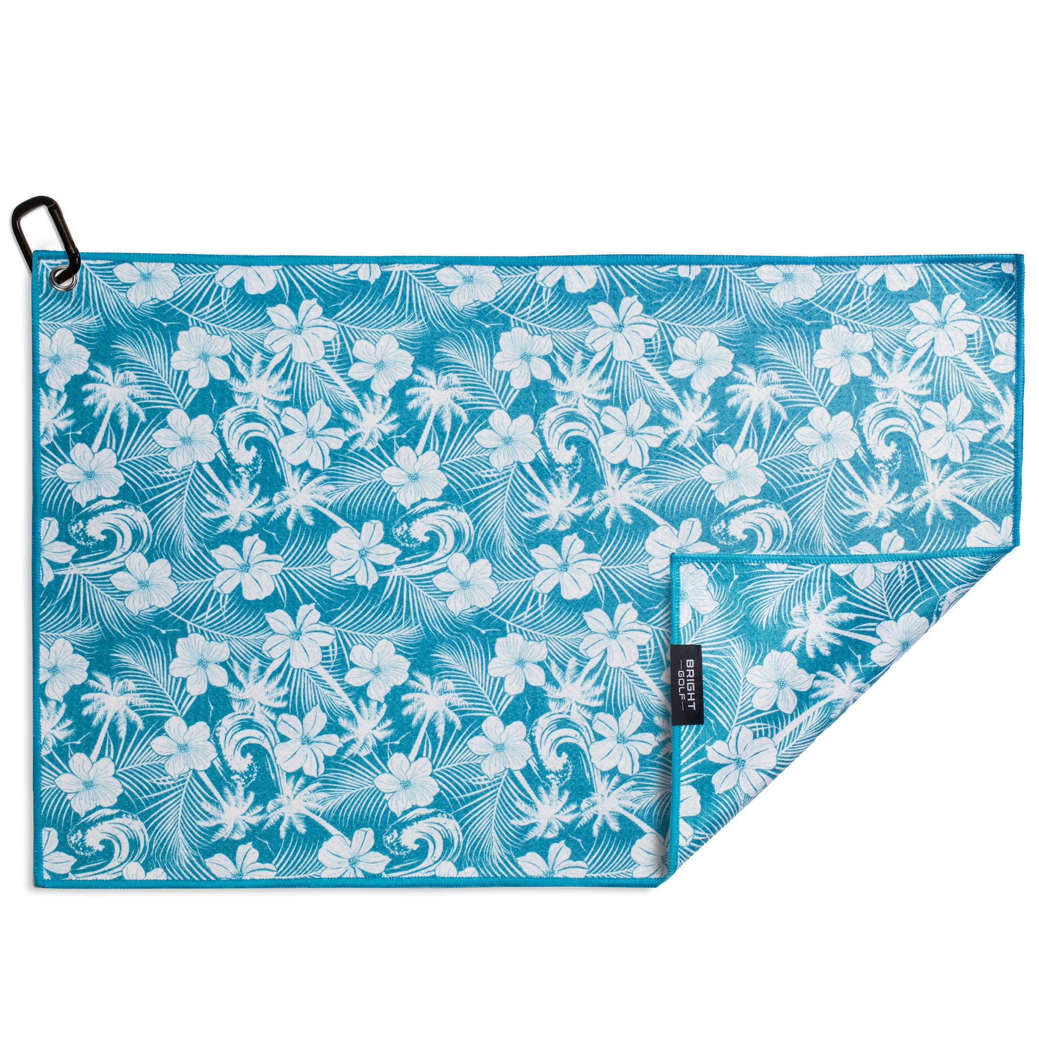Turquoise Waves Golf Towel