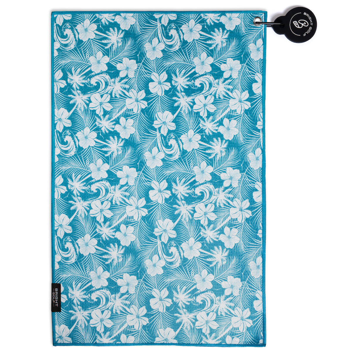 Turquoise Waves Magnetic Golf Towel