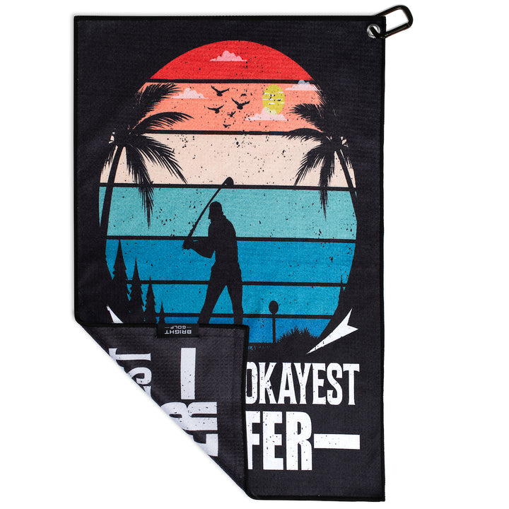 World's Okayest Golfer Golf Towel