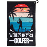 World's Okayest Golfer Golf Towel