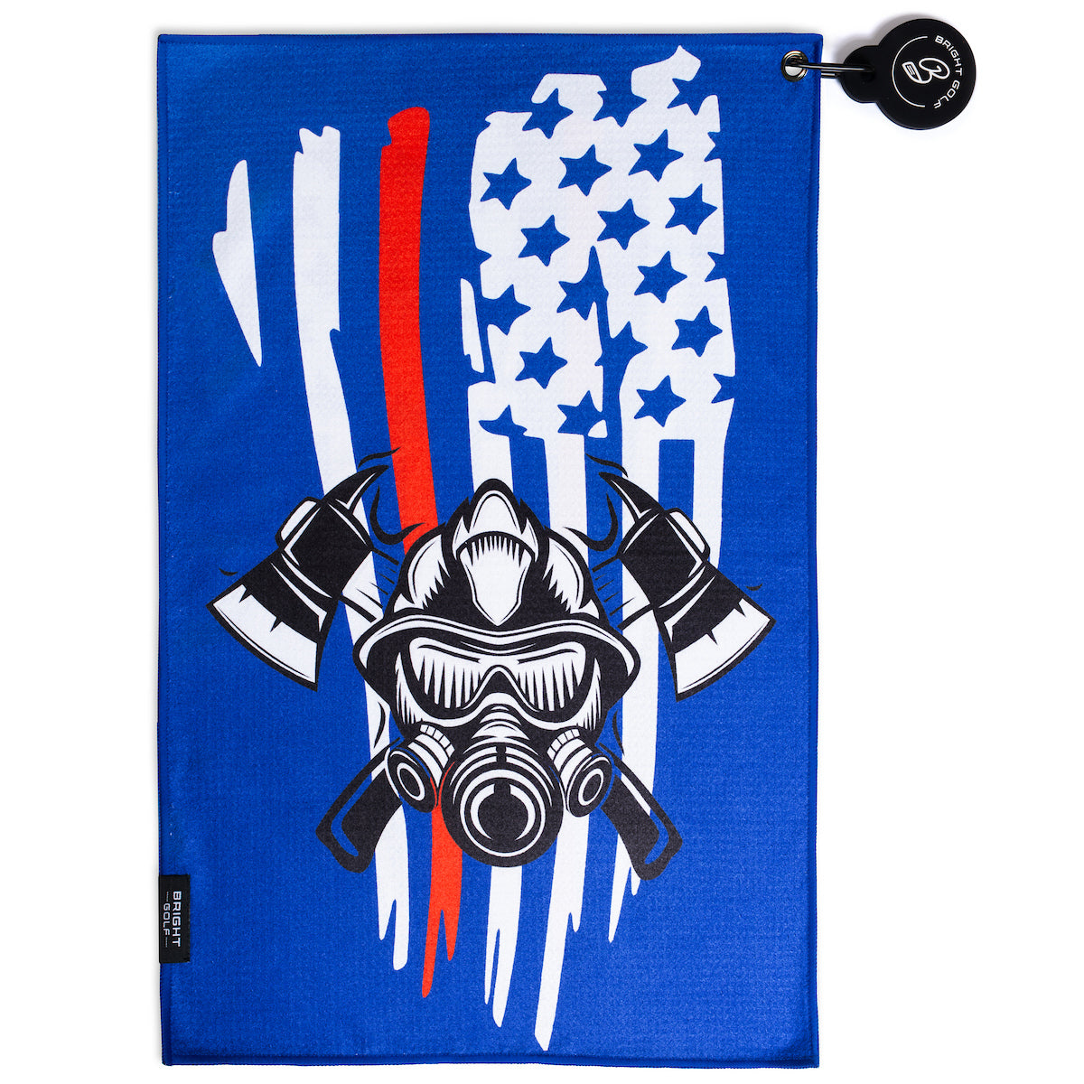 Thin Red Line Firefighter Magnetic Golf Towel