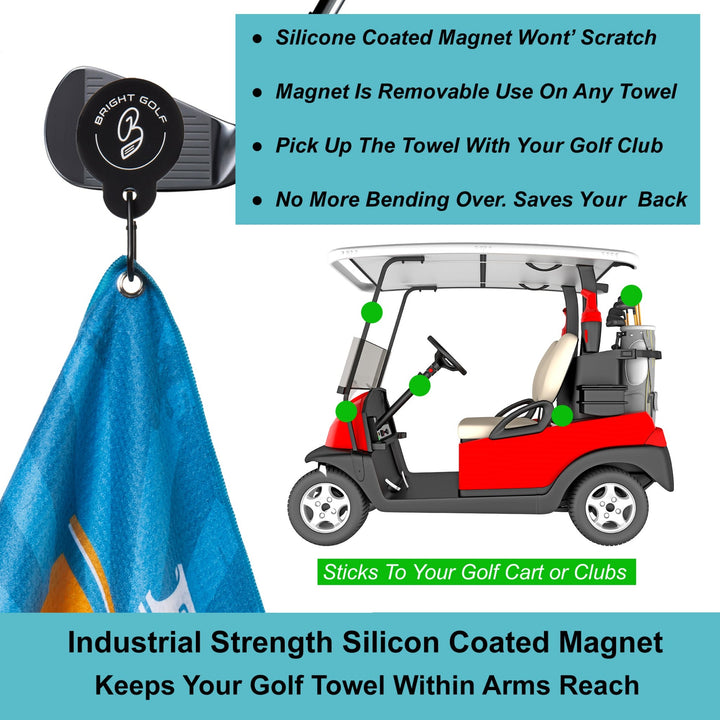 Best Dad Ever Magnetic Golf Towel