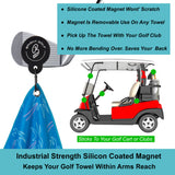 Blue Palm Trees Magnetic Golf Towel