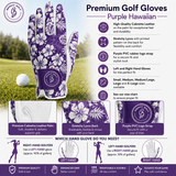 Women's Golf Glove Hawaiian Purple