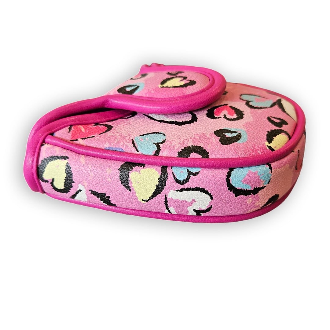 Pink Hearts Rounded Mallet Putter Cover