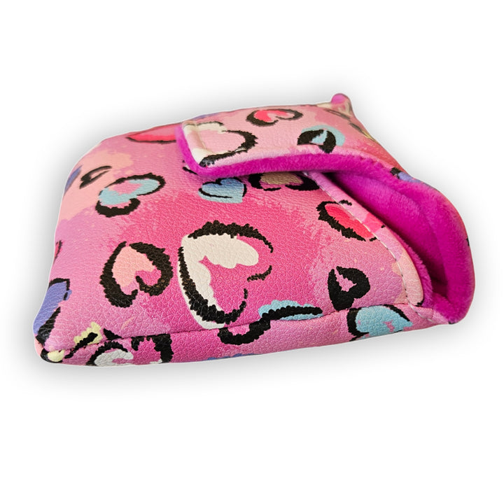 Pink Hearts Square Mallet Putter Cover